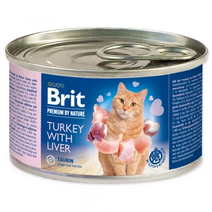 BRIT cat  premium  konz. TURKEY/liver - 200g