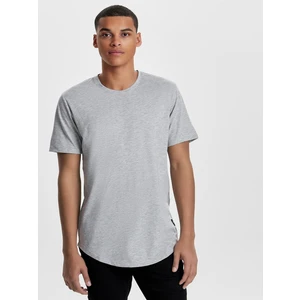 Light Grey Annealed Basic T-Shirt ONLY & SONS Matt - Men