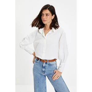 Trendyol Ecru Buttoned Shirt