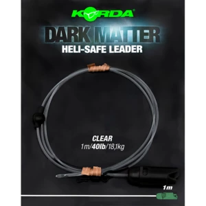 Korda koncová montáž dark matter leader heli safe 18,1 kg 1 m - clear