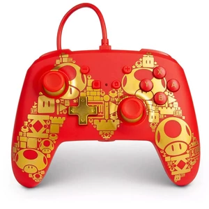 PowerA Enhanced Wired Controller - Golden M for Nintendo Switch