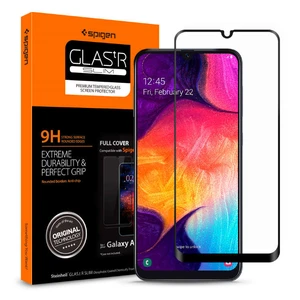 Védőüveg Spigen GLASS Full Cover HD Samsung Galaxy A50 - A505F, Black