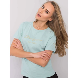 RUE PARIS Mint women´s cotton t-shirt