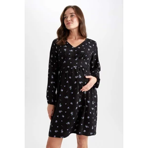 DEFACTO Long Sleeve Maternity Dress