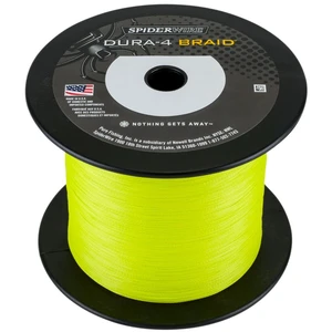 Spiderwire splietaná šnúra dura4 yellow-priemer 0,35 mm / nosnosť 35 kg