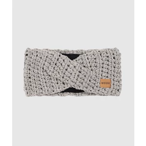 Merino čelenka WOOX Meri Grey Headband