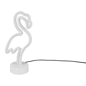 Biała lampa stołowa LED (wys. 29 cm) Flamingo – Trio