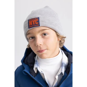 DEFACTO Boy's Woven Labeled Beret