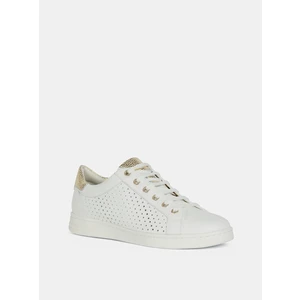 White Women's Leather Sneakers Geox Jaysen - Women