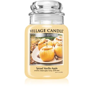 Village Candle Vonná sviečka v skle - Spiced Vanilla Apple-Pečené vanilkové jablko, veľká