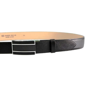 Penny Belts Pánsky kožený spoločenský opasok 35-020-A6 black 100 cm