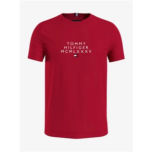 Red Men's T-Shirt Tommy Hilfiger - Men