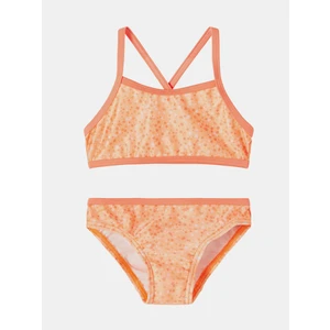 Orange Girls Patterned Two Piece Swimwear name it Felisia - Unisex