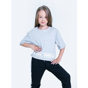 Big Star Kids's T-shirt_ss T-shirt 152059 Black Knitted-901