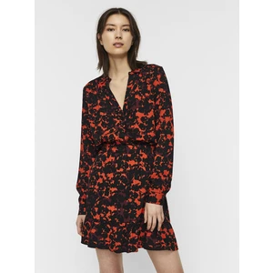 Orange-black patterned shirt AWARE by VERO MODA Rio - Women