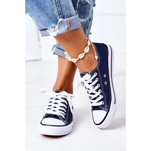 Women's Classic Sneakers Dark Blue Omerta