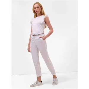 White Shortened Chino Pants ORSAY - Women