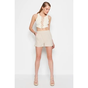 Trendyol Woven Shorts with Stone Pockets with an Elastic Waist