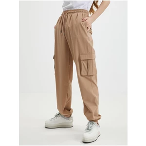 Light brown women's sweatpants Noisy May Kirby - Women