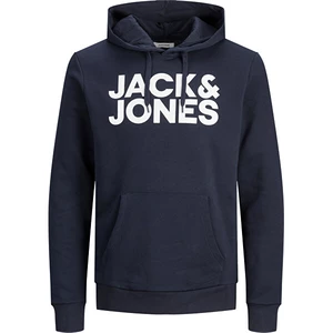 Jack&Jones Pánská mikina JJECORP 12152840 Navy Blazer Reg /Large Print M