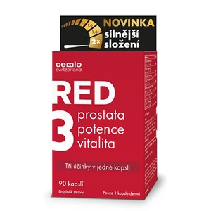 CEMIO RED3 Prostata, vitalita, potence 90 kapslí