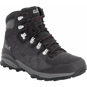 Jack Wolfskin Dámské outdoorové boty Refugio Texapore Mid W Dark Steel/Purple 39,5