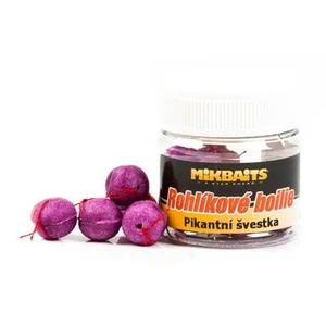 Mikbaits rohlíkové boilies 50 ml-pikantná slivka