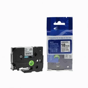 Kompatibilní páska s Brother TZ-FX541 / TZe-FX541,18mm x 8m, flexi, černý tisk / modrý pod