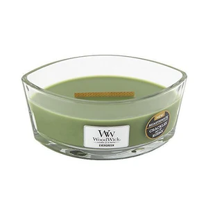 WoodWick Vonná sviečka loď Evergreen 453 g