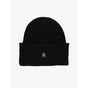 Black women's beanie with wool and cashmere Tommy Hilfiger