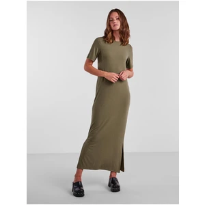 Khaki Women's Basic Maxi Dress Pieces Kylie - Women's