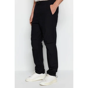 Trendyol Men's Black Jogger Fit Baggy Parachute Trousers