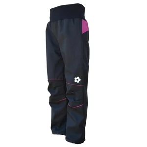 Children's softshell pants SUMMER / black-blackberry