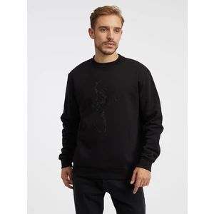 Black Mens Sweatshirt KARL LAGERFELD - Men