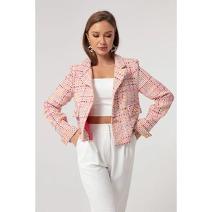 Lafaba Women's Powder Colored Short Jacket