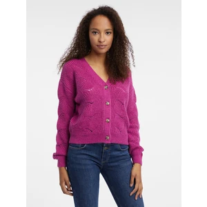 Dark pink women's cardigan ORSAY