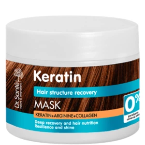 Dr. Santé Keratin hloubkově regenerační a výživná maska pro křehké vlasy bez lesku 300 ml