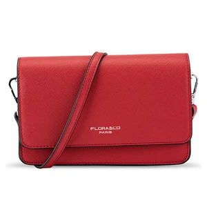 FLORA & CO Dámská crossbody kabelka 8053 Rouge