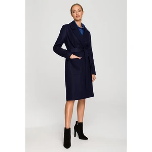 Dámský kabát Made Of Emotion Made_Of_Emotion_Coat_M708_Navy_Blue