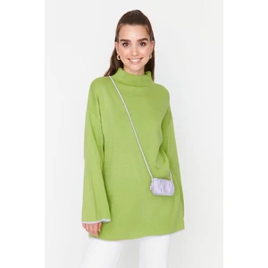 Trendyol Sweater - Green - Relaxed fit