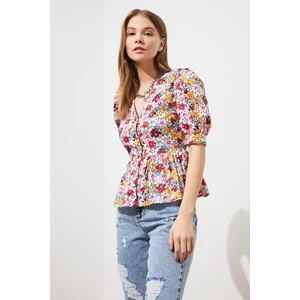 Trendyol Multi Colored V-Neck Shirt