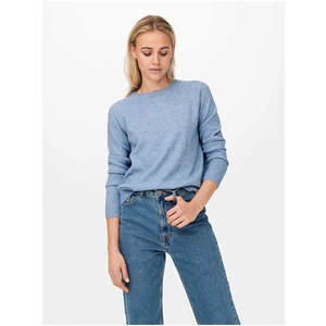 Light blue basic sweater ONLY Lesly - Women