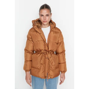 Trendyol Winter Jacket - Brown - Puffer