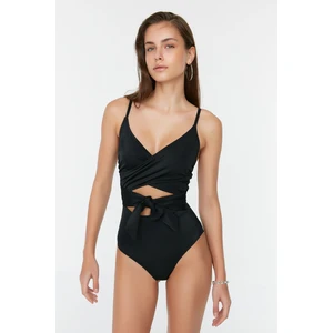 Trendyol Swimsuit - Black - Floral