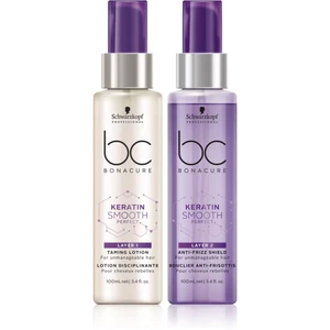 Schwarzkopf Professional BC Bonacure Keratin Smooth Perfect dvoufázové sérum pro nepoddajné a krepatějící se vlasy 2x100 ml