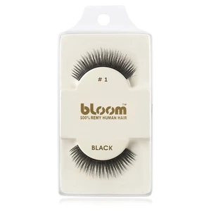 Bloom Natural nalepovací řasy z přírodních vlasů No. 1 (Black) 1 cm