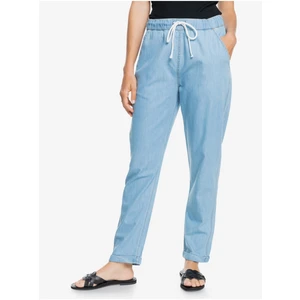 Light Blue Women's Straight Fit Jeans Roxy Slow Swell - Women