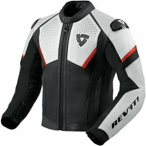 Rev'it! Jacket Matador Black/Neon Red 48 Bőrdzseki