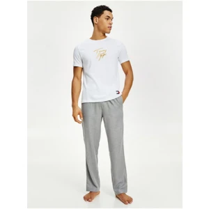 Light Grey Tommy Hilfiger Men's Sweatpants - Mens