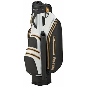 Bennington Dry QO 9 Water Resistant Black/White/Gold Borsa da golf Cart Bag